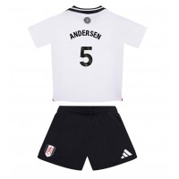 Fulham Joachim Andersen #5 Hjemmebanesæt Børn 2024-25 Kortærmet (+ Korte bukser)